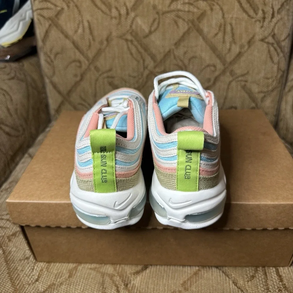 [DQ4126-400] Grade School Nike AIR MAX 97 SE GS 'SUN CLUB - COPA WHEAT GRASS' 6Y